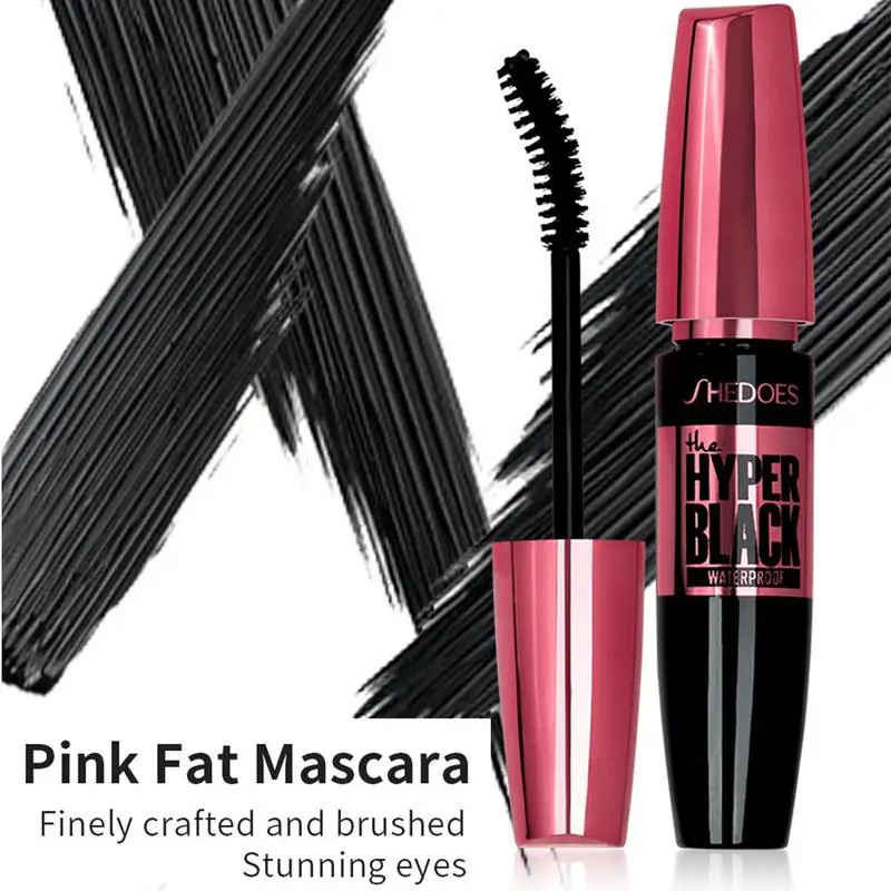 Black Mascara Eyelashes Mascara 4D Silky Eyelashes Lengthening Eyelashes Makeup Waterproof Mascara Volume Eye Cosmetics