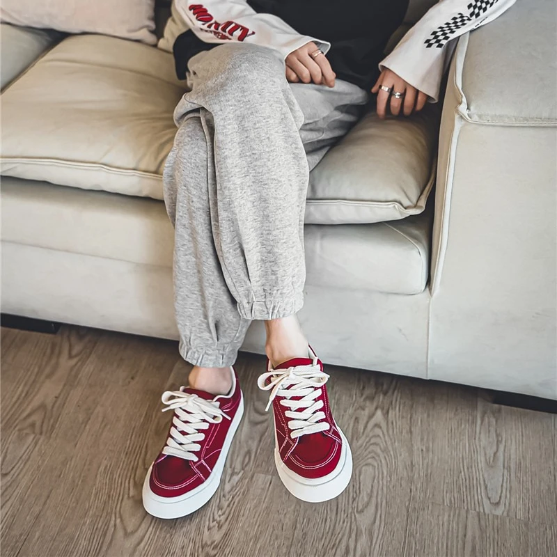 

Мужская парусиновая обувь на плоской подошве, повседневная, индивидуальная, простая и удобная на весну и лето, базовая, универсальная для студентов