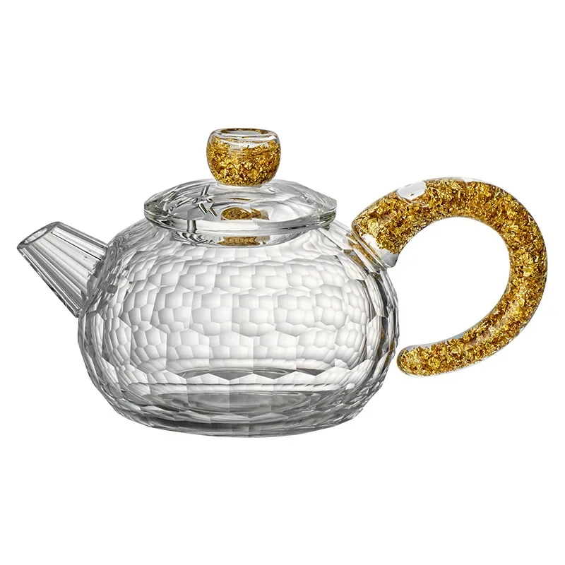 

Creative high-end lark crystal fair cup kung fu tea set tea brewing high temperature resistant tea set dispenser 2025 new model