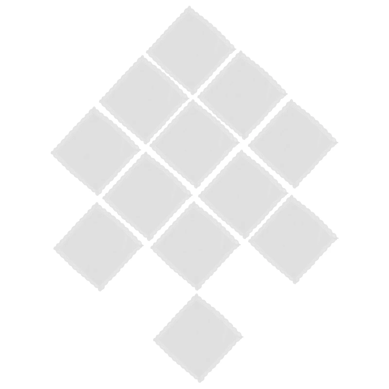 12 шт., кружевные носовые платки из чистого хлопка, белые квадратные мягкие женские впитывающие винтажные стильные свадебные носовые платки для женщин