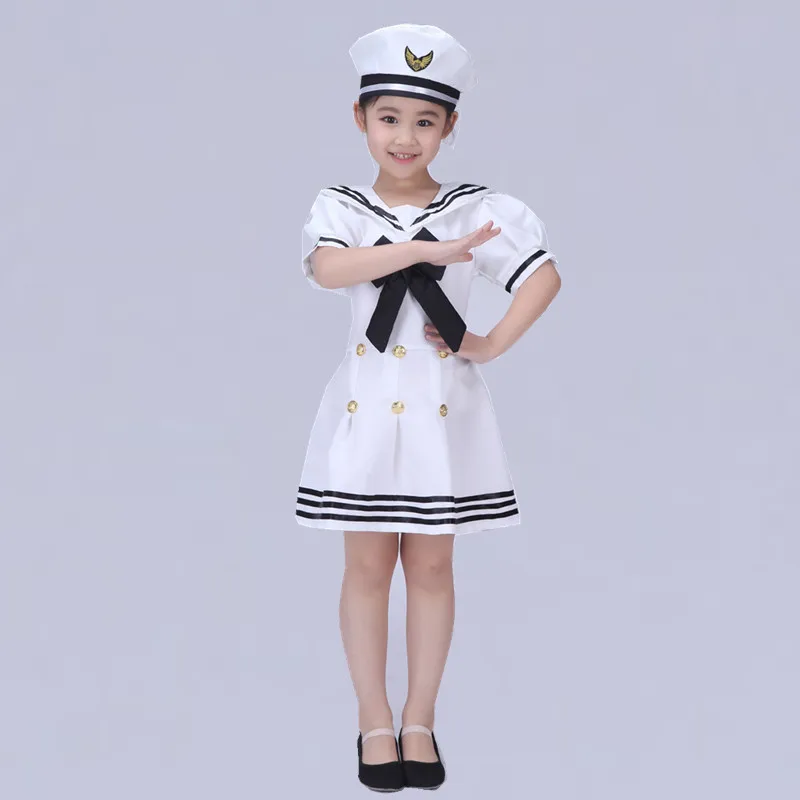 Children\'s Little Navy Dance Costume for Chorus Performance Cosplay Costumes Anime Cosplay