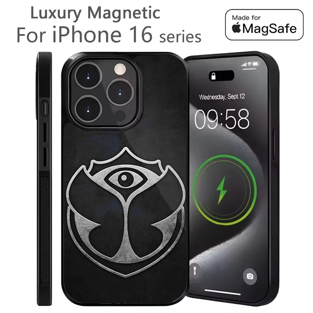 

Music Festival Tomorrowlands Phone Case For iPhone 16,15,14,13,12,11,Plus,Pro,Max Mini Magsafe Magnetic Wireless Charging