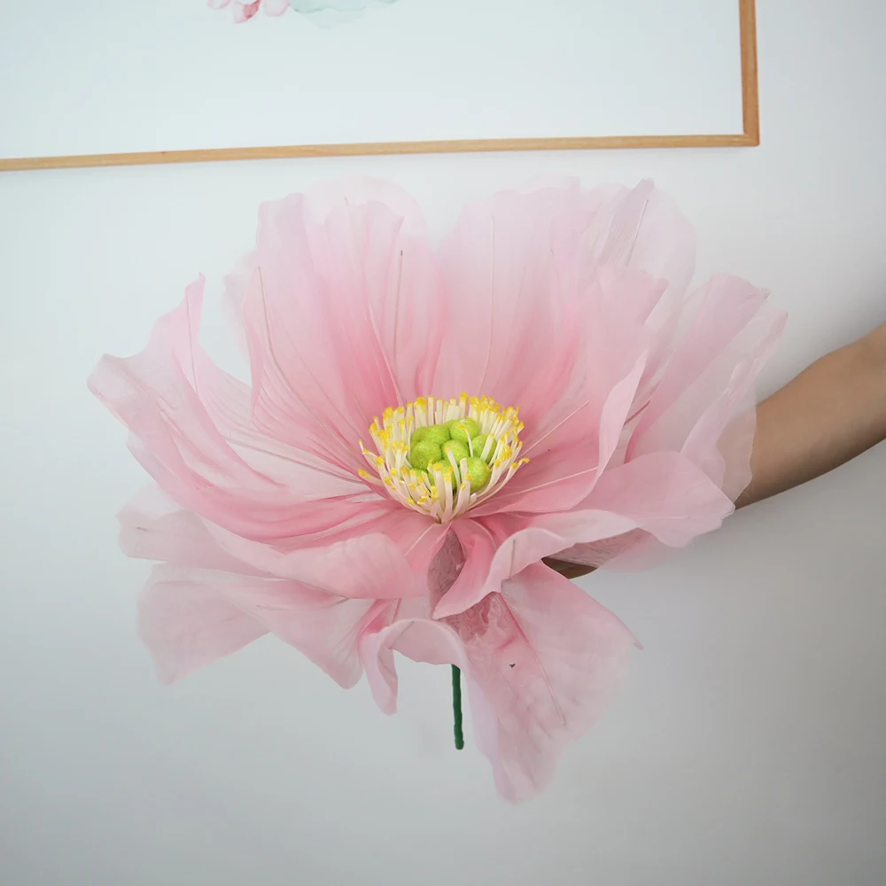 

Simulated Gradient Poppy Silk Screen Bouquet, Wedding Wall Decoration, Party Accessories, Elegant Home Ornament, Fake Flowers