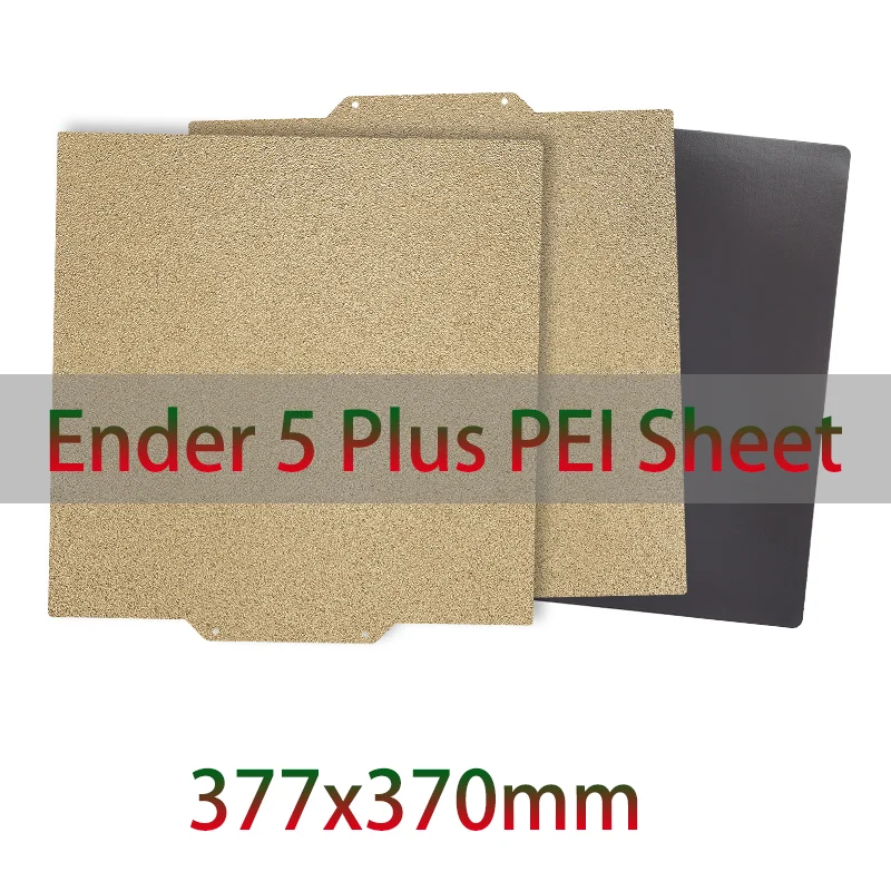 ENERGETIC  PEI Sheet 377x370mm Magnetic Build Plate Double Sided Print Plate Spring Steel Sheet Flexible Heat Bed