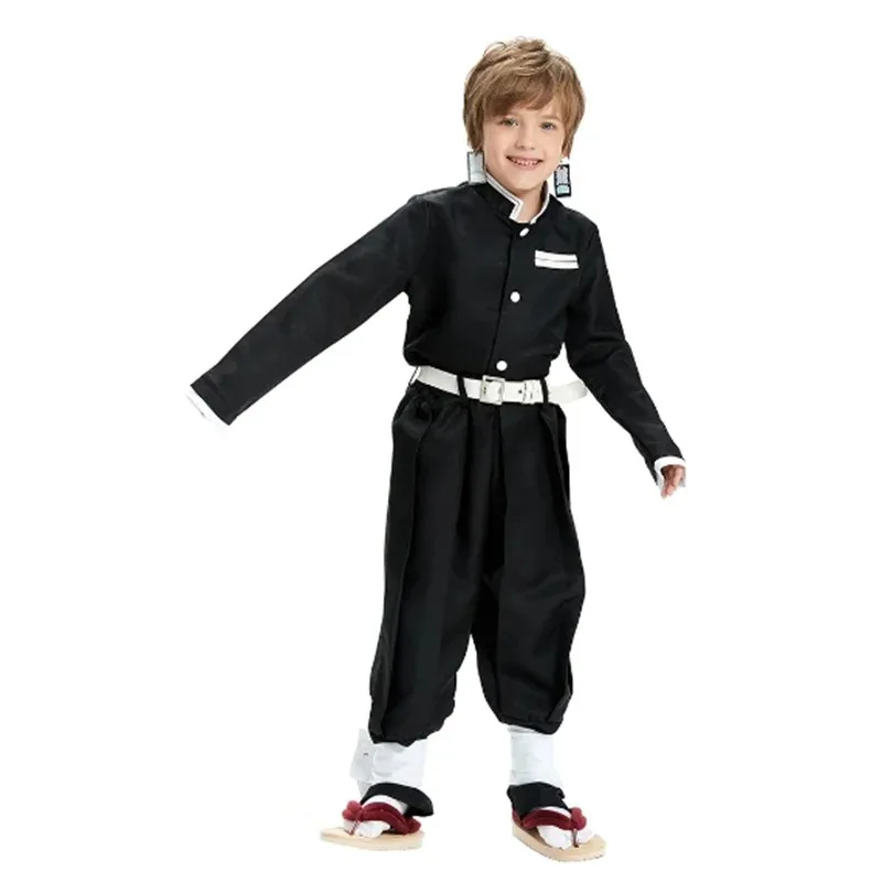 Disfraz de Demon Slayer Tanjiro Nezuko, disfraz de Shinobu para niños, disfraz de Halloween de dibujos animados de Anime japonés, regalos de navidad