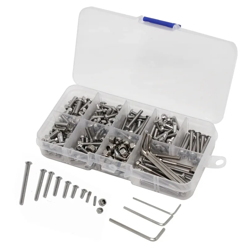 

287PCS Stainless Steel Screw Kit for 1/10 Traxxas Slash 2WD RTR Pro, Repair Fastener Set with L-Wrenches & Hardware Case