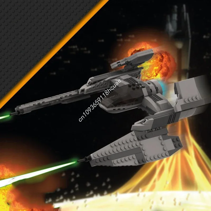 

203pcs MOC Sith Fighter v2 Star Battle Building Blocks DIY Christmas toy Gift Assemble creative idea Education Brick Children