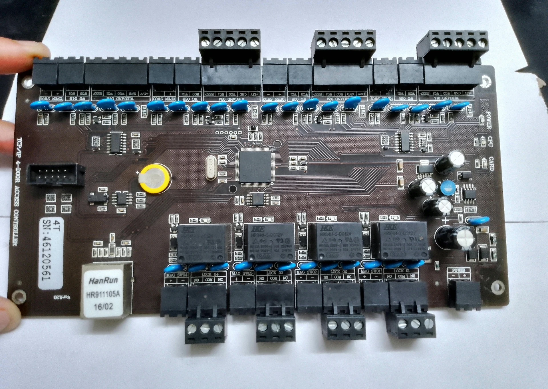 4‑Door TCP/IP Network Access Control Controller    Pull‑Off Functional Access Board For Door Security Access Control Syste