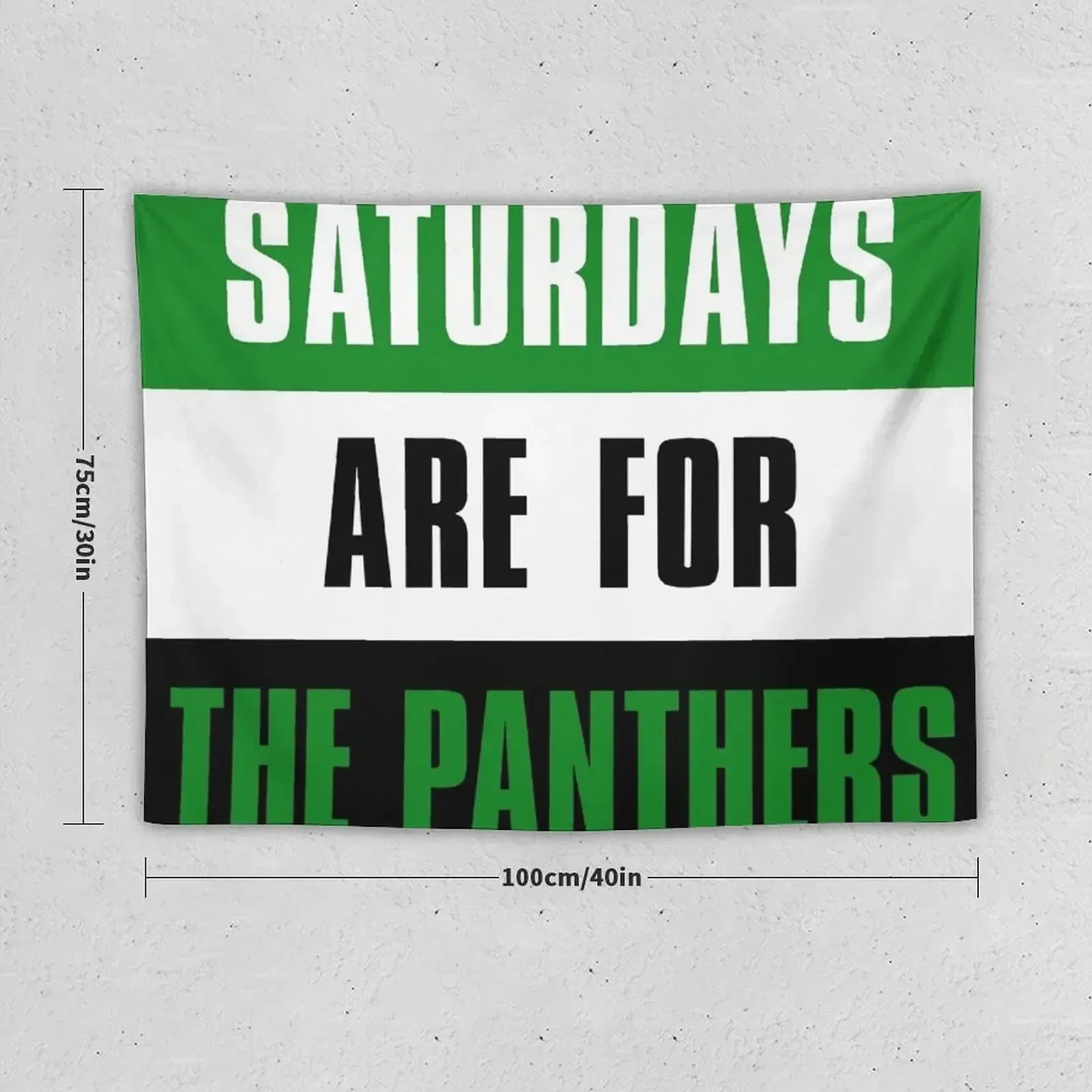 Saturdays are for The Panthers, Plymouth State University Tapestry Decorations For Your Bedroom Home Supplies Wall Art Tapestry