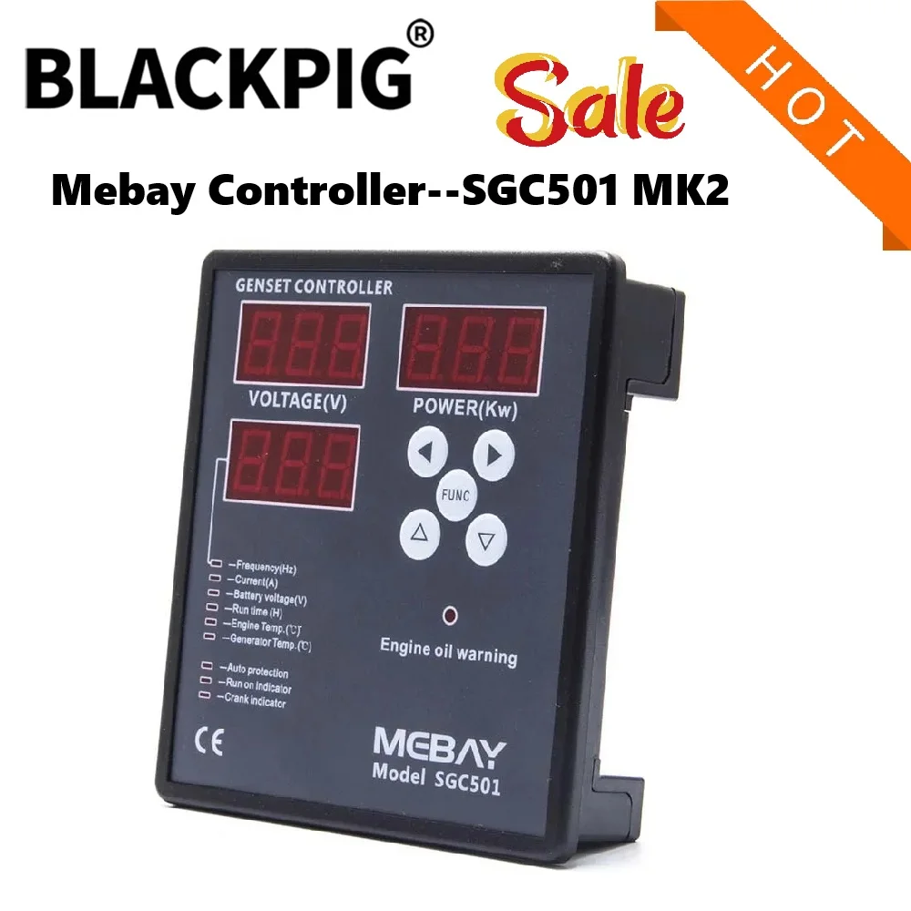 Mebay SGC501 MK2 Control Module Multi-function LED Display Setting Parameter Compatible With Smartgen HGM501 For Generator Parts