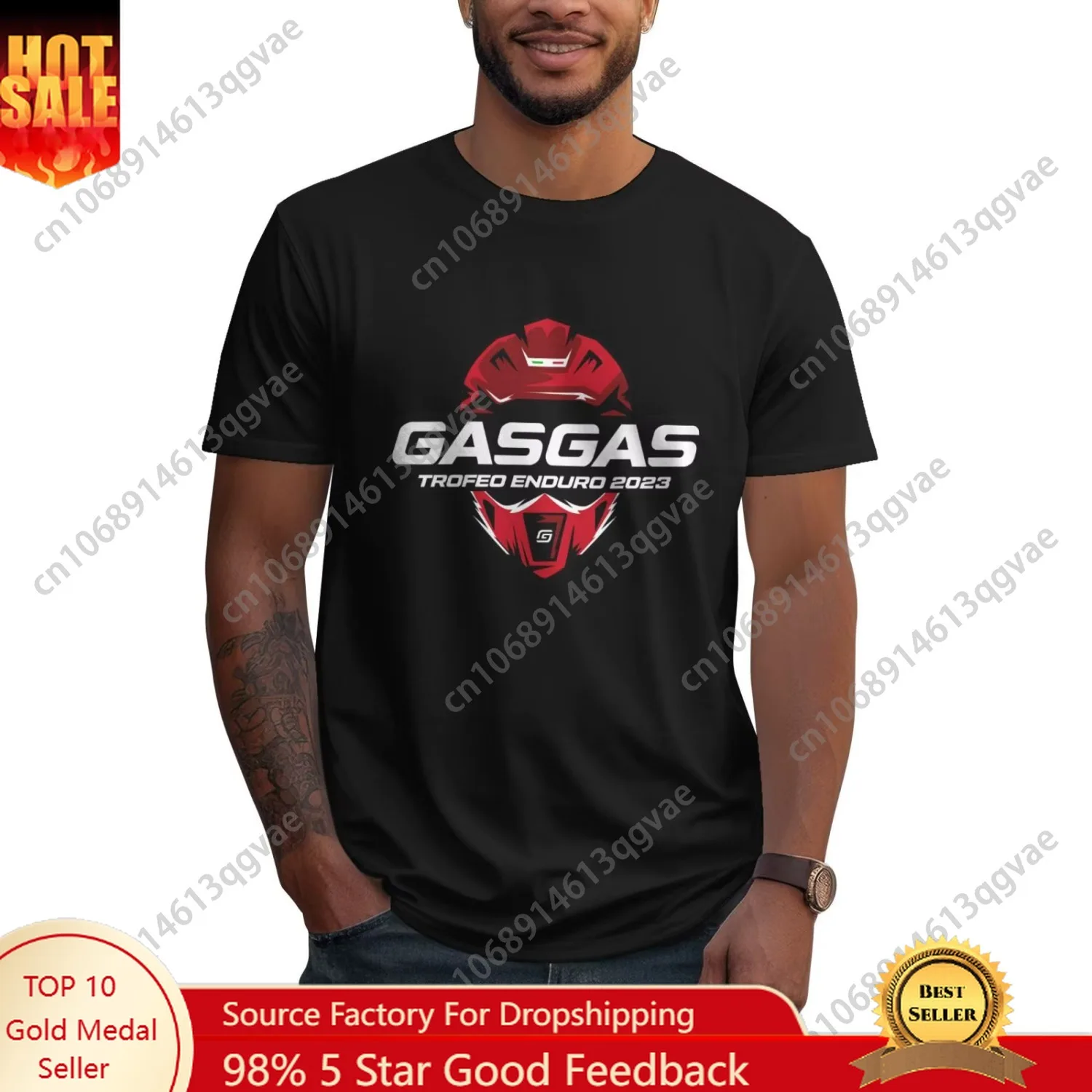 

GasGas Enduro Motorcycle Prints T-Shirt 100% Cotton Casual Oversized Clothing Streetwear Graphic T Shirts Pro Choice