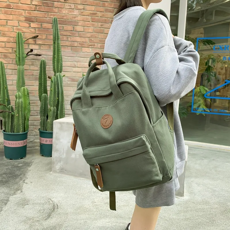 2023 New College męski plecak płócienny kobieta Retro dziennik podróży torba dziewczyna chłopiec Laptop Student moda męska i damska tornister