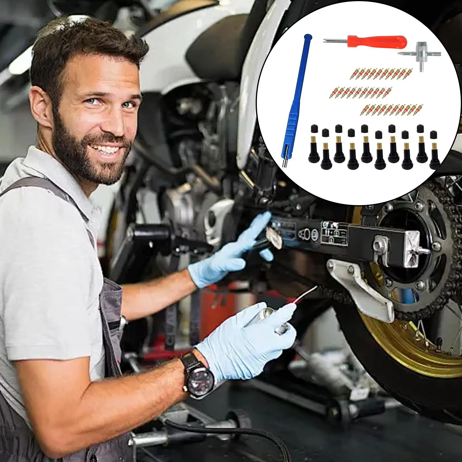 

Инструмент для снятия вентилей, набор для замены вентилей колес, комплект для снятия вентилей для велосипедов, мотоциклов, автомобилей, грузовиков, внедорожников и другой техники