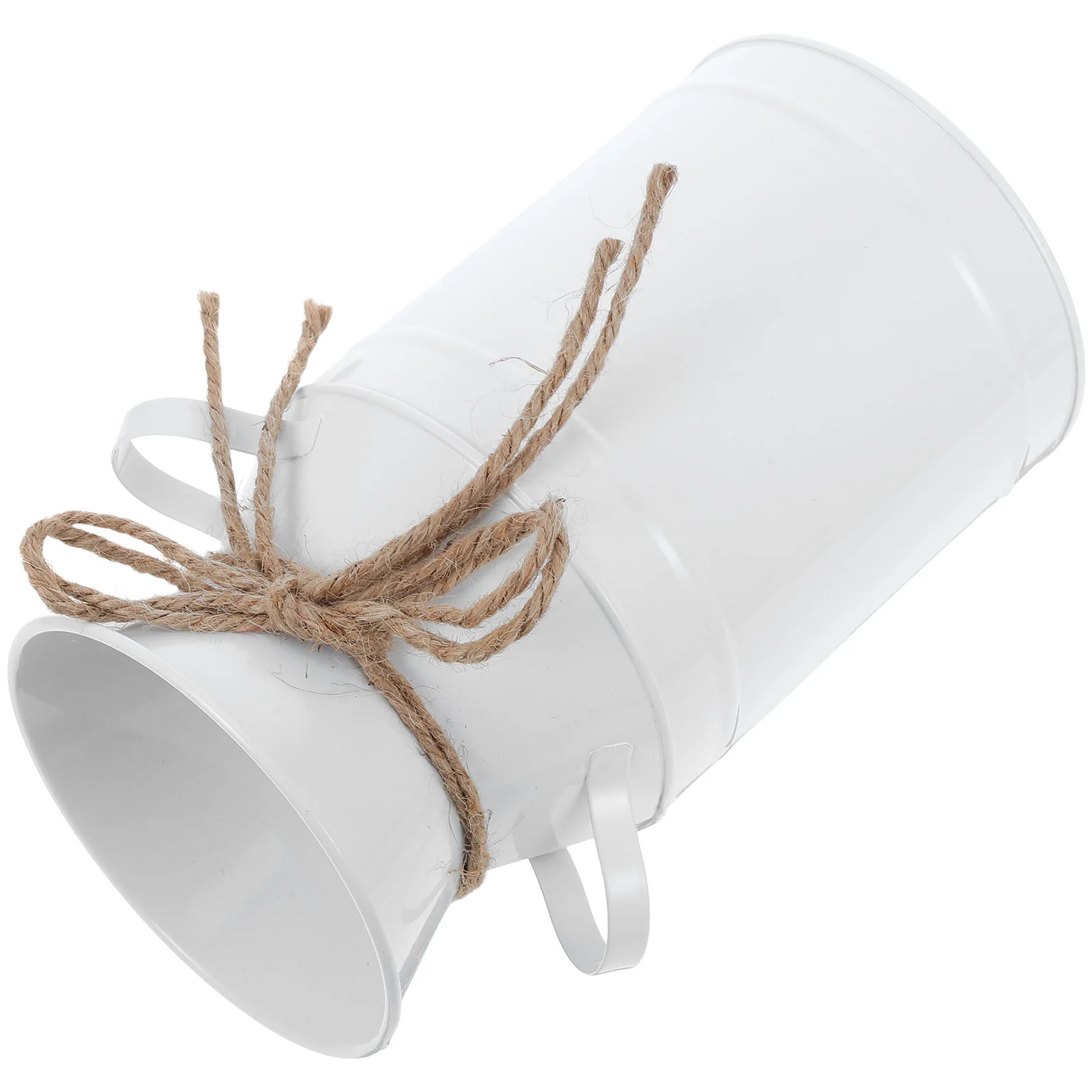 

Vintage Iron Flower Bucket Retro Metal Vase Decorative Flower Bucket for Home Office Wedding Rustic Floral Arrangement