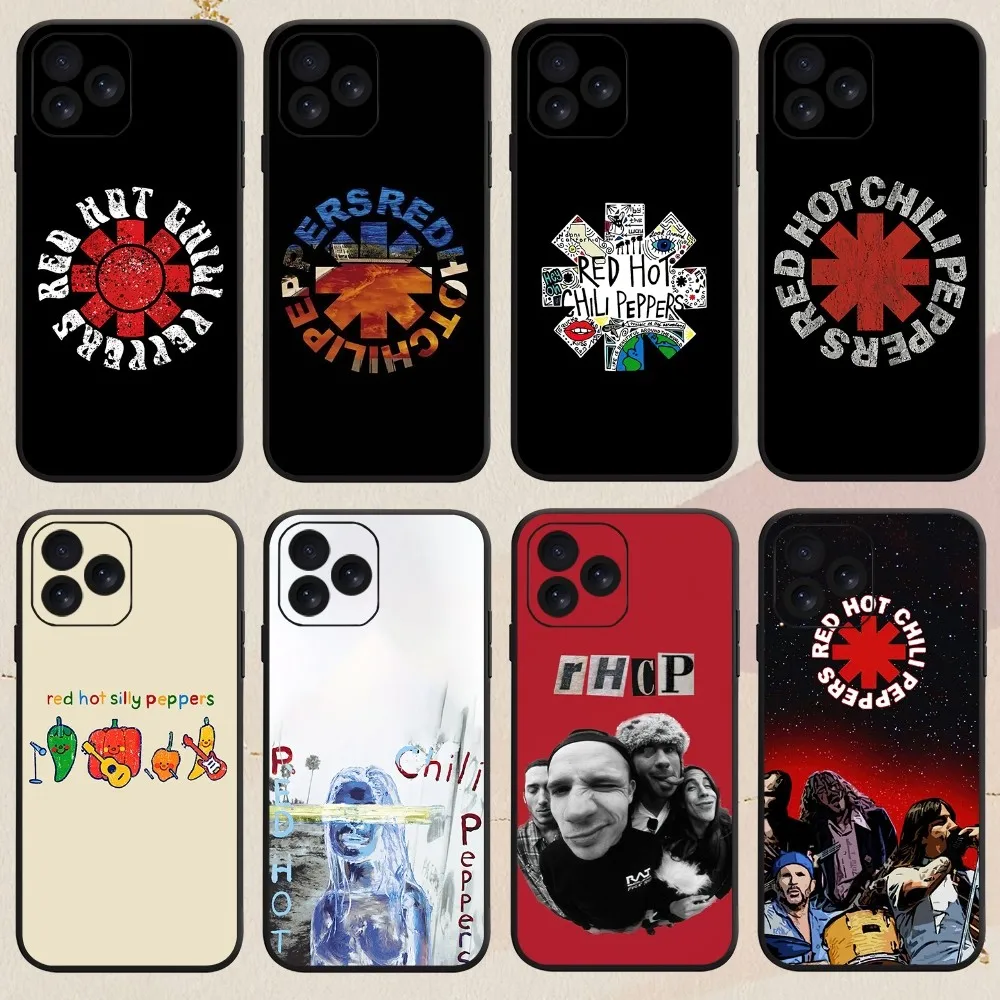 Band Red Hot C-Chili P-Peppers R-RHCP Phone Case For iPhone 8 14 15 13 12 11 Mini X Xr XS Pro MAX Plus Shell