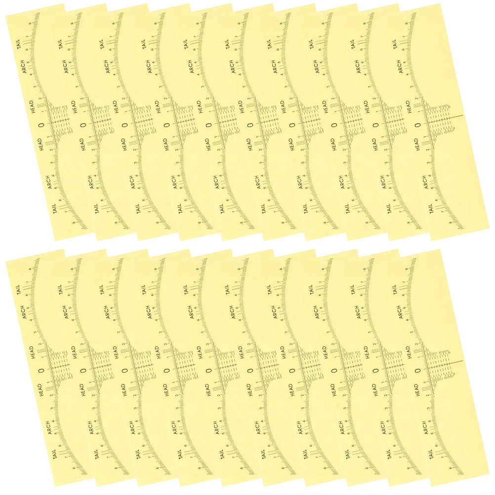 

10 шт. профессиональных линеек для бровей для женщин, точный инструмент для формирования бровей с мерной шкалой, безопасный для кожи, не вызывает раздражения