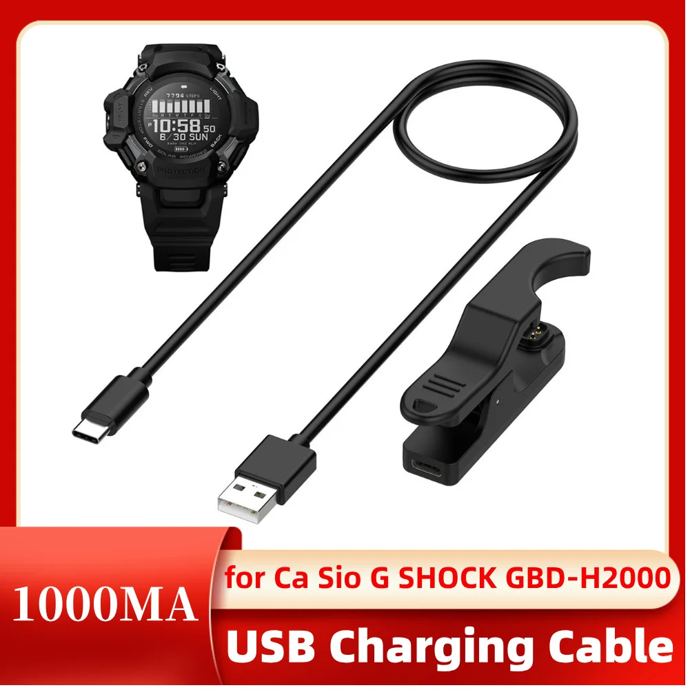 USB Charging Cable Watch Charging Stand 5V 1000MA Sports Watch Charging Cord Wire for Ca Sio G SHOCK GBD-H2000