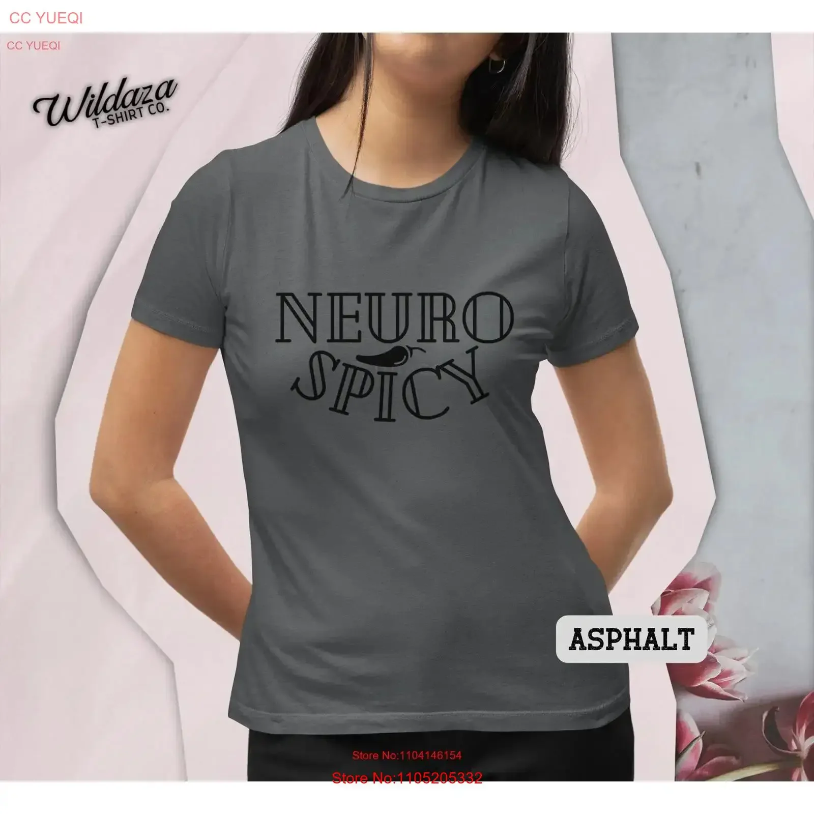 Neurospicy T Shirt Neurodiversity Appreciation Neurodivergent Neurodiverse Autism Acceptance Empowerment vintage Washed homme