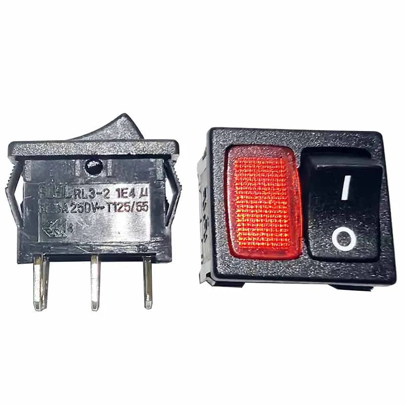 Lampu Indikator Merah RL3-2 Asli 6A250V T125/55 Empat Pin Dua Posisi 21*24Mm 10A125V
