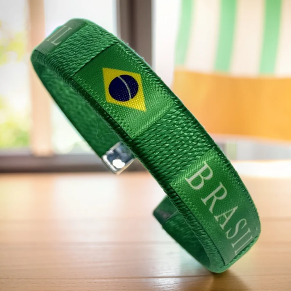 

Браслет с флагом страны, диаметр 65 мм, национальный флаг, сувенирный браслет для болельщиков на футбольных матчах