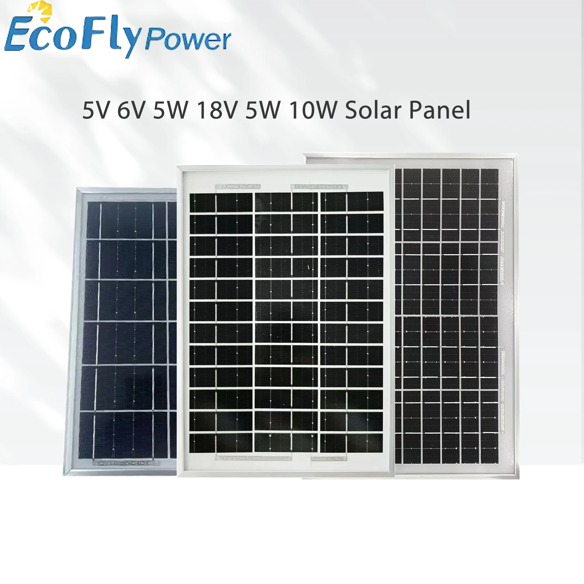 Panel Solar 5V 6V 5W 18V 5W 10W, Panel Solar para Exteriores, Cargador Solar, Componente de Generación de Energía Solar