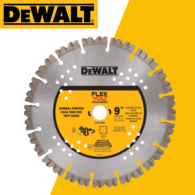 DEWALT DWAFV8918  FLEXVOLT Diamond Cuttomg Wheel High Lifespan Concrete Cutting Power Tool Accessories