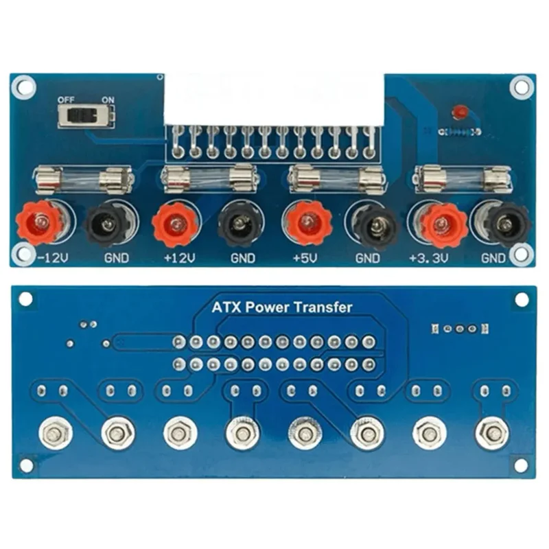 XH-M229 Power ATX Transfer Board 24Pin Output Terminal ATX Power Supply Breakout Adapter