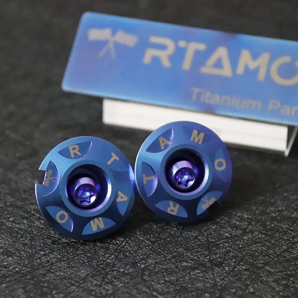 RTAMO Titanium Bolts M6 with Washer Footrest Plug with Screw for Yamaha Cygnus