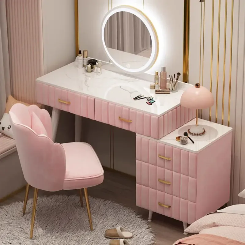 

Baby Luxury Dressing Table Kids Women Nordic Living Room Mirror Dressing Table Hotel High End Coiffeuse De Chambre Furniture