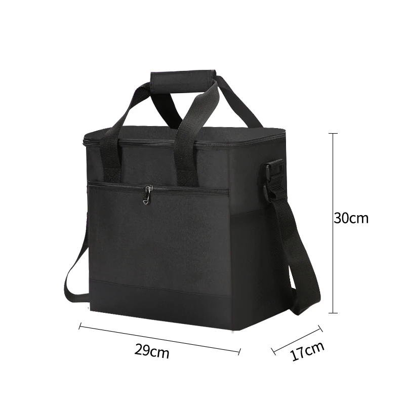 Modische, faltbare Thermotasche mit großer Kapazität, isoliert, Picknick, auslaufsicher, Lunchbox, Kühltasche für Outdoor-Reisen, Camping, Familie – Detail 6