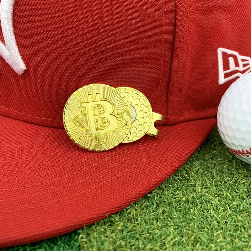 In Stock Metal Magnetic Golf Hat Clip with Golf Ball Marker Golf Accessory Portable Mark Tool Souvenir Gift for Golfers