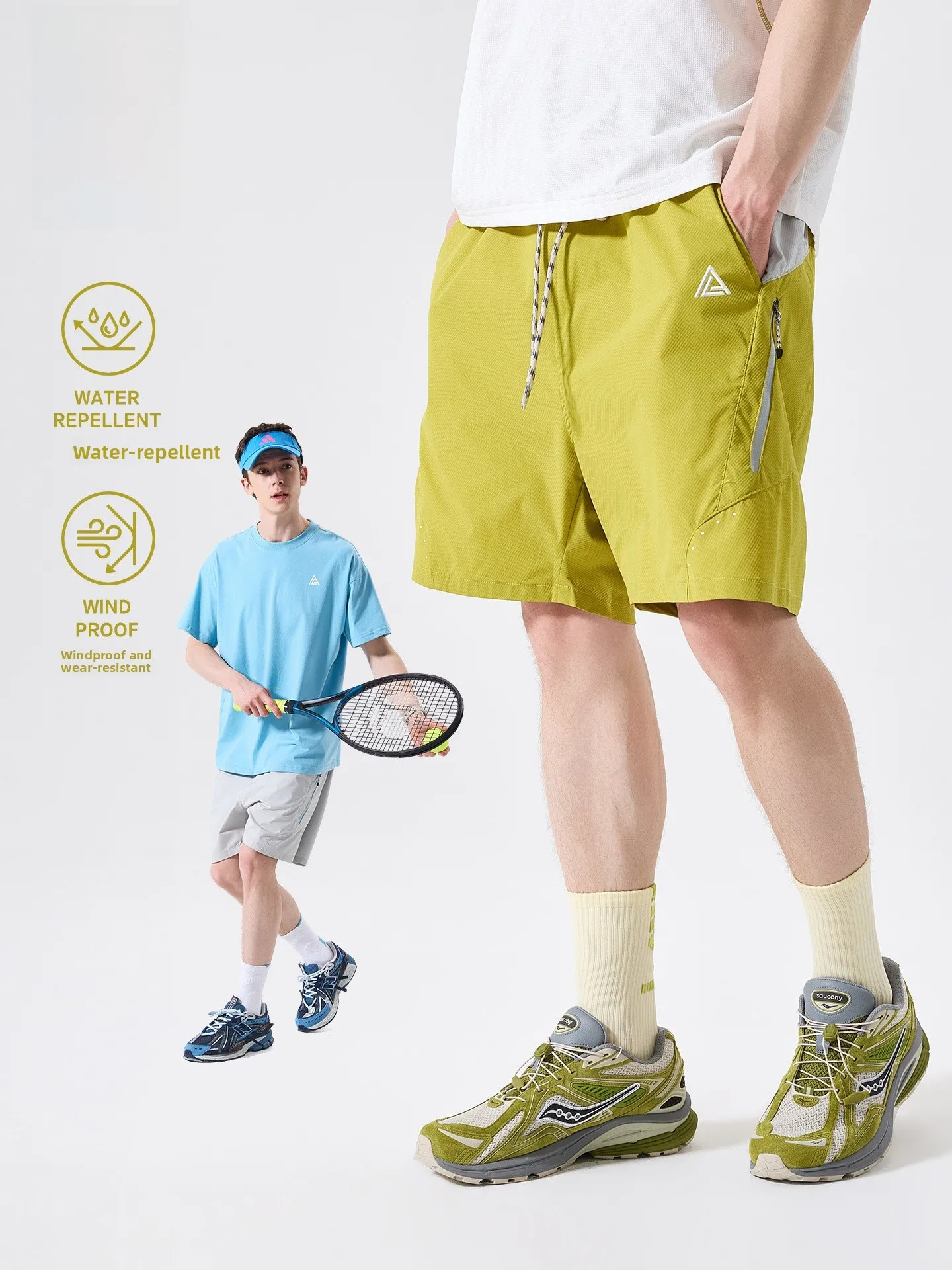 LAZY DAY Outdoor Men's Workwear Short Pants Summer Breathable Hiking Mountain Sports Five-Quarter Length Water-Resistant Shorts