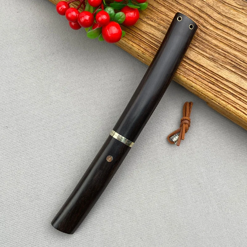 Damascus Steel VG10 straight knives High hardness Sanhe Steel Handmade knife Outdoor tool knives Ebony handle