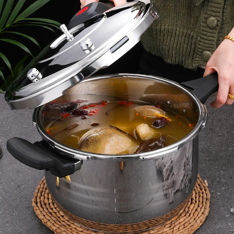 304 stainless steel pressure cooker gas induction cooker universal household commercial thickened explosion-proof