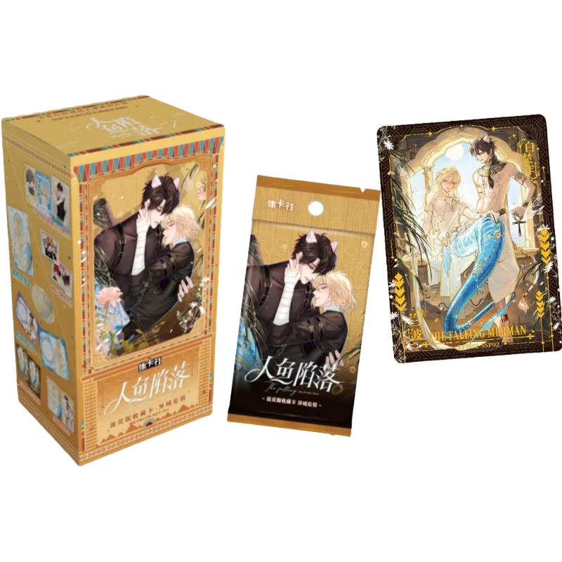 

Официальная подлинная коллекционная карта Society Anime Mermaid Fallen in A Foreign Land Danger Lanbo Baichu Collection Card Series