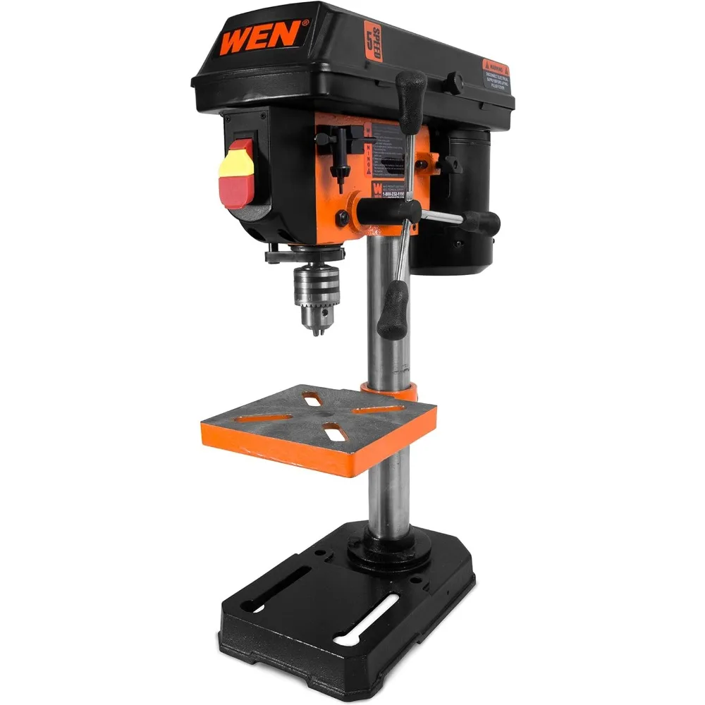 

2.3-Amp 8-Inch 5-Speed Cast Iron Benchtop Drill Press,Black/Orange