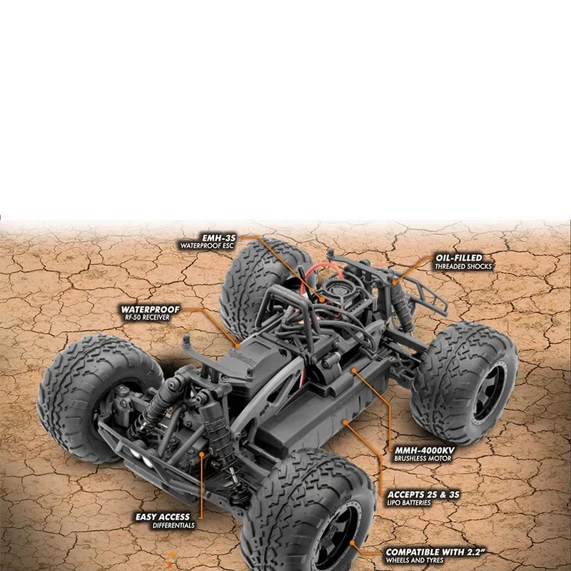 HPI Savage XS Flux 1/12 Scale 4WD RC Car Remote Control Electric Off-Road Vehicle Toy for Hobbyists