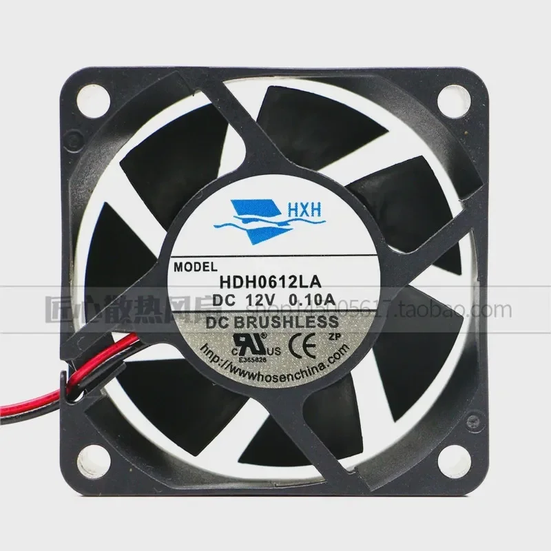New Spot HXH Cooling Fan HDH0612LA for DC12V 0.10A 6cm 2 Wire