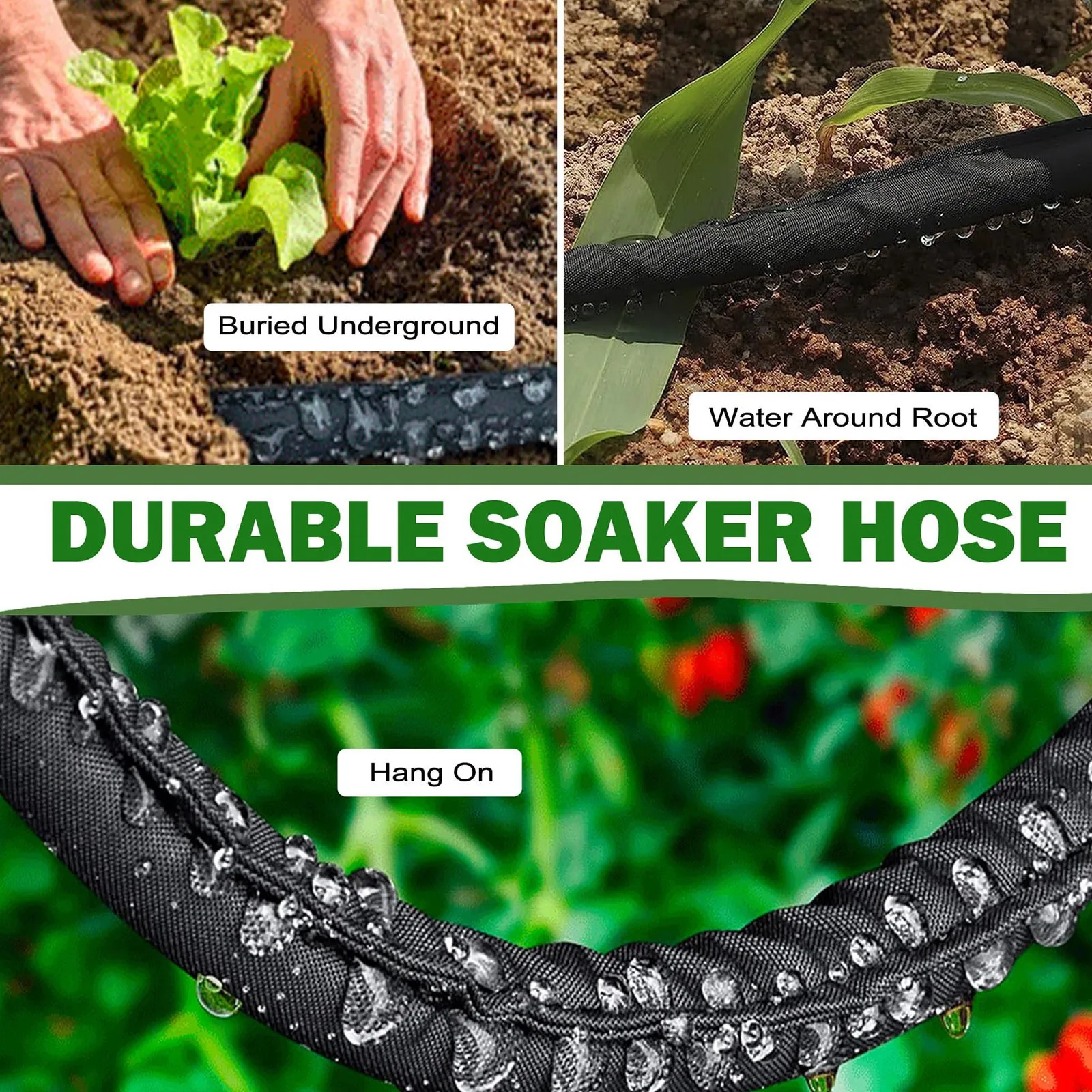 Porous Soaker Hose Micro Drip Irrigation Leaking Tube Permeable Pipe Evenly Garden Irrigation Watering Hose
