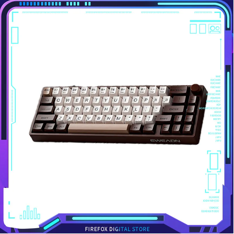 

EWEADN C65 V2 Wireless Mechanical Keyboard Tri-mode Customized Gasket Structure Hot Swap Dye-sublimation E-sports Gamer Keyboard