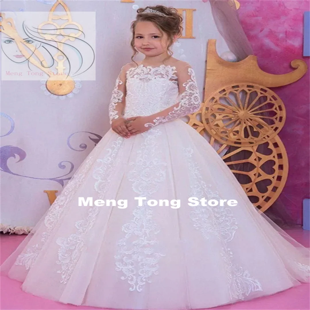 Flower Girls Dress Pageant Party Wedding Gown Prom Princess Formal Occassion Kids For Girls Wedding Party Frock