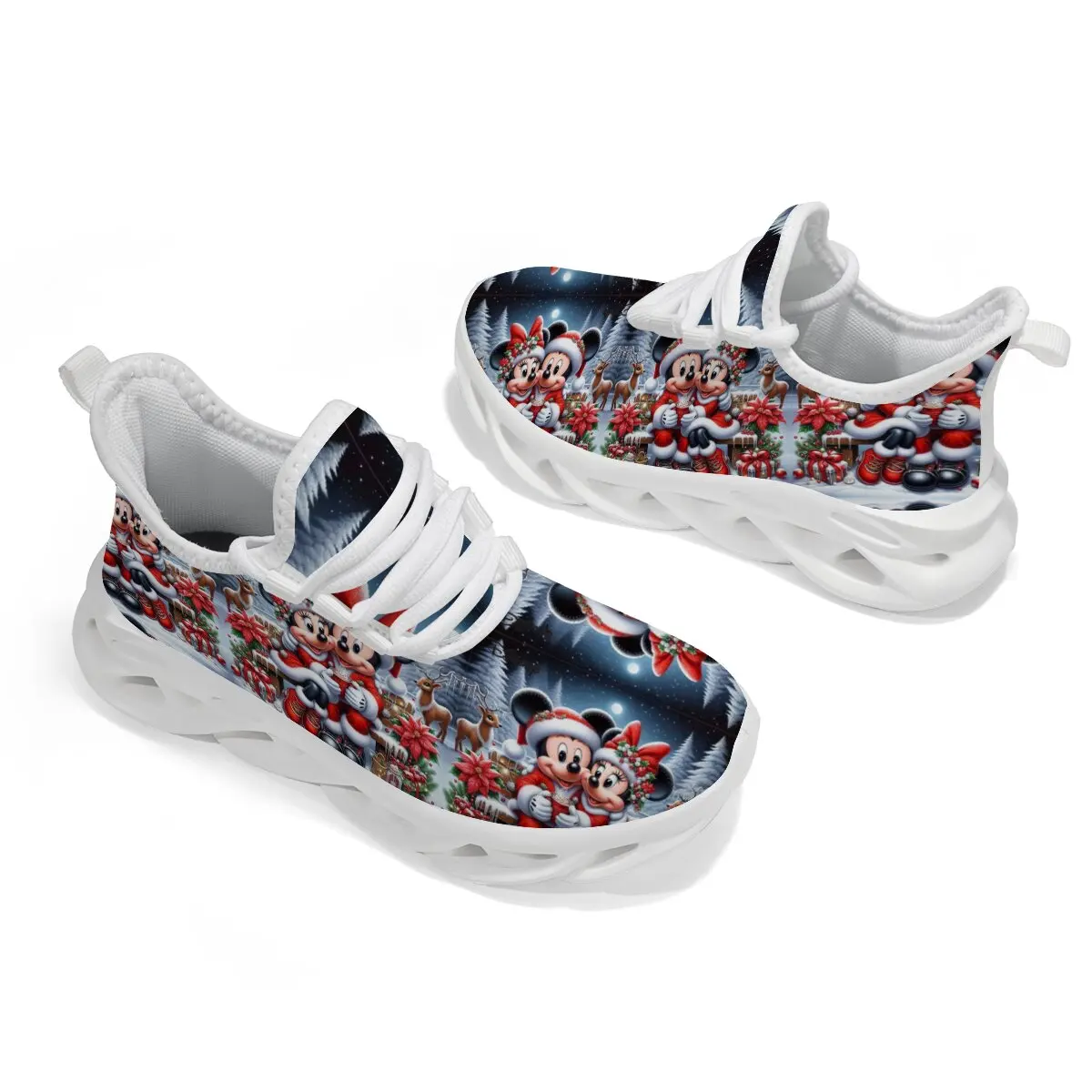 أحذية ديزني للأطفال ميكي وميني هدايا عيد الميلاد الرنة البونسيتة أحذية رياضية كاجوال للأطفال الصغار أحذية رياضية للأطفال #6
