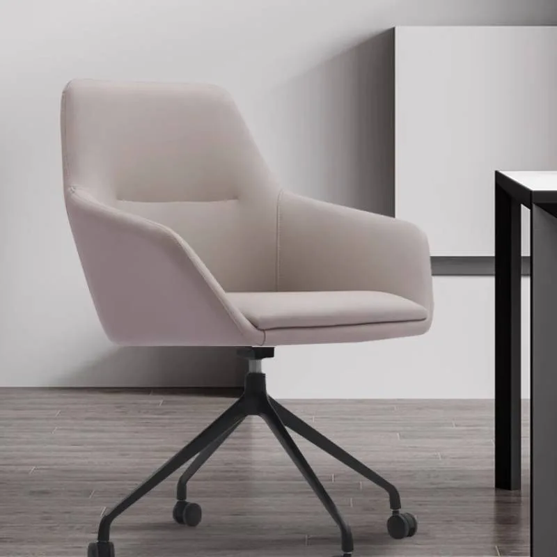 

Modern Armrest Office Chairs Nordic Beige Swivel Comfortable Ergonomic Office Chairs Relaxing Silla De Escritorio Furniture