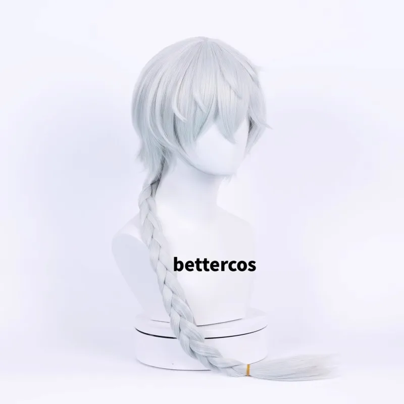 Nikolai Gogol Cosplay Wig New Anime Season 4 Braided Heat Resistant Synthetic Hair Wigs + Wig Cap view 6
