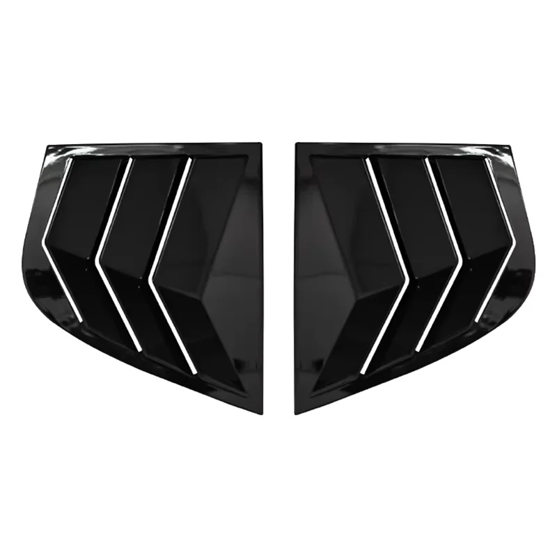 

Window Louvers Vent Sun Shade Cover For Kia Stinger 2018-2022 Window Shutter Sticker ABS Carbon Fiber Black Accessories-A61E