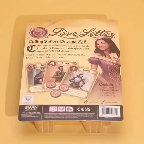 Liebesbrief-Kartenspiel – Renaissance-Strategie und Abzug für 2–6 Spieler