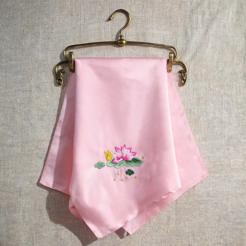 Pure Handmade Embroidered Silk Handkerchief