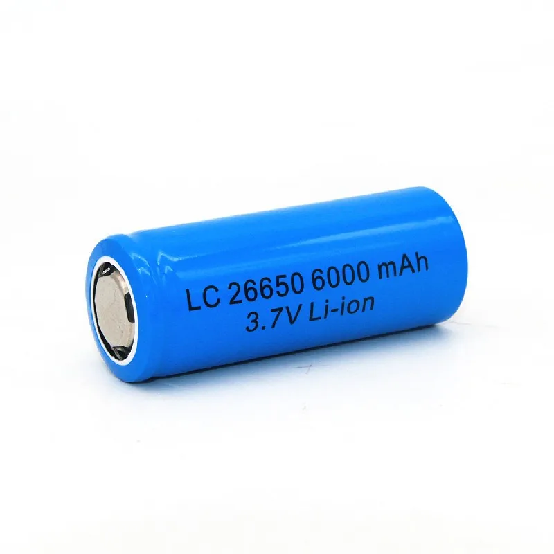 buy more will cheap 26650 Lithium Battery Wholesale Blue Neutral 6000mAh Standard 3.7V Rechargeable Battery Pack Flashlight