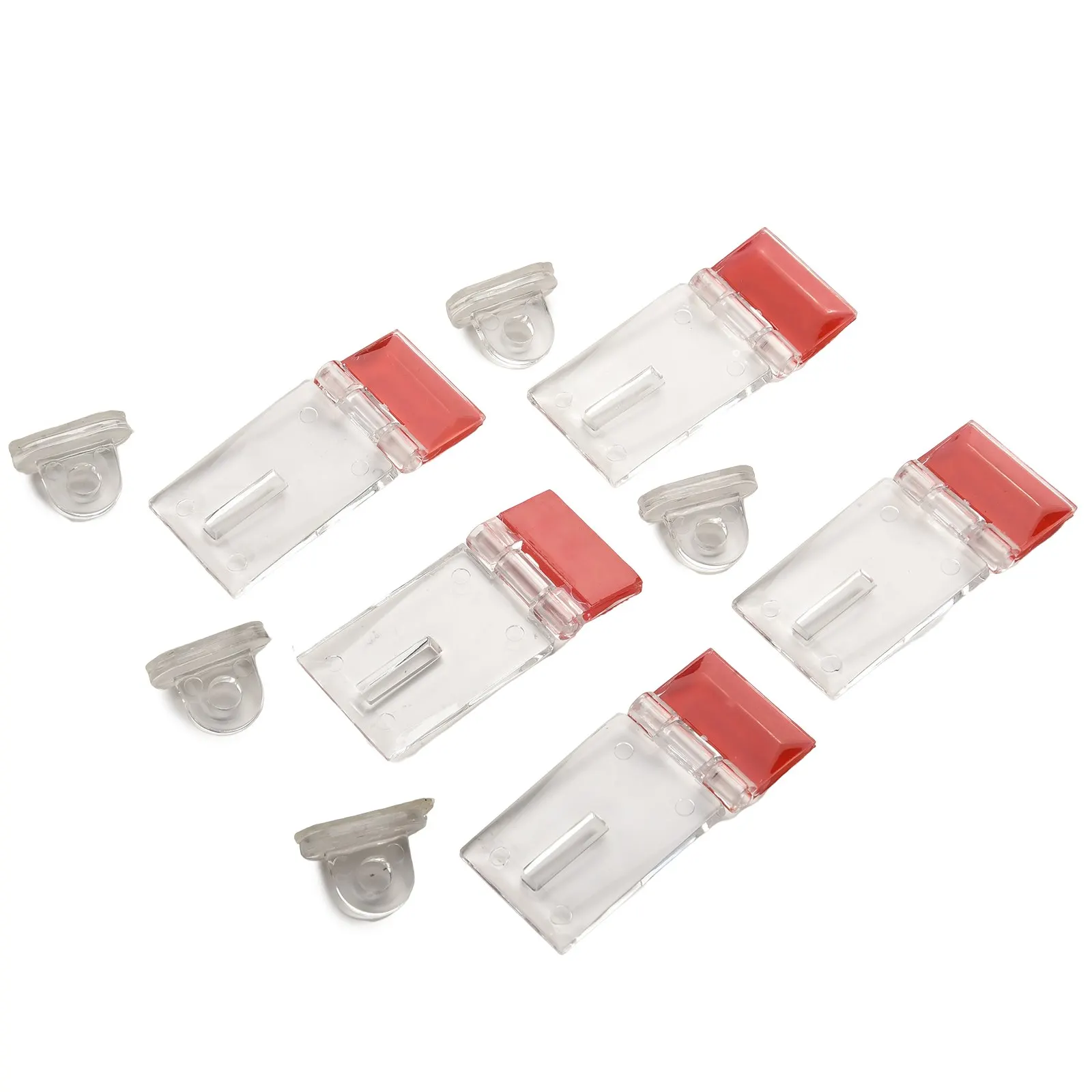 مفصلات شفافة مقاس 30 × 34 مم ليس من السهل كسر إغلاق آمن من الأكريليك عالي الجودة أقصى متانة تطبيقات متعددة الاستخدامات #6