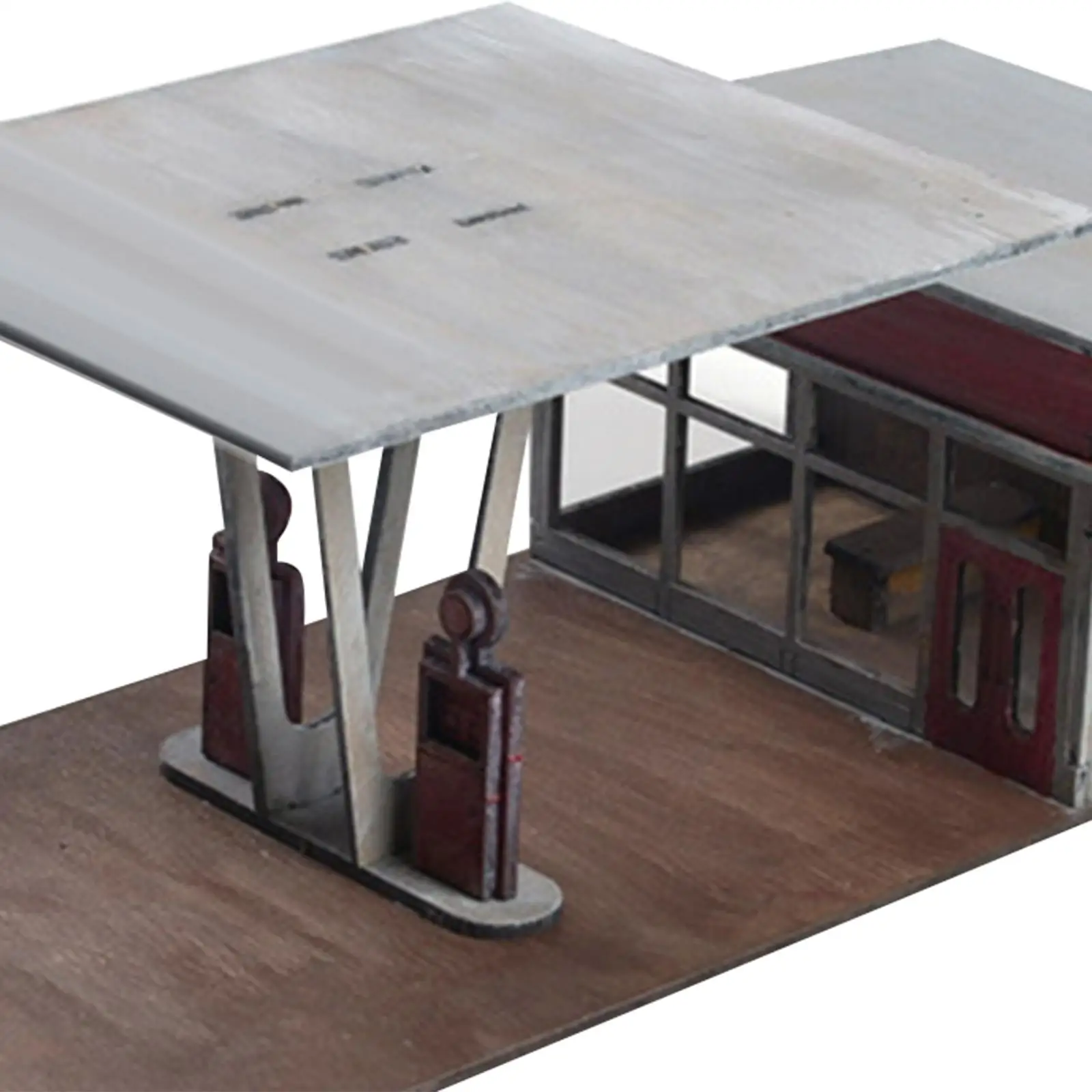 Kits de Modelos de Gasolineras a Escala 1:72 y 1:64, para Pintar y Desmontar, Educativos, para Maquetas de Ferrocarriles, Dioramas y Decoración de Escenas de Guerra